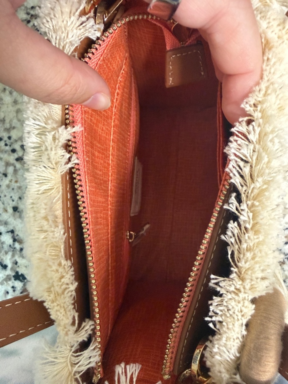 Spartina 449 Straw Dune Satchel Crossbody bag - Picture 9 of 9